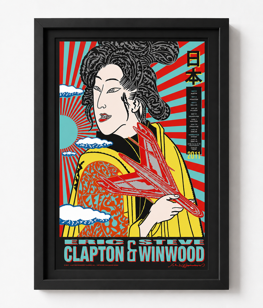 Winwood/Clapton Japan 2011 Art Lithograph