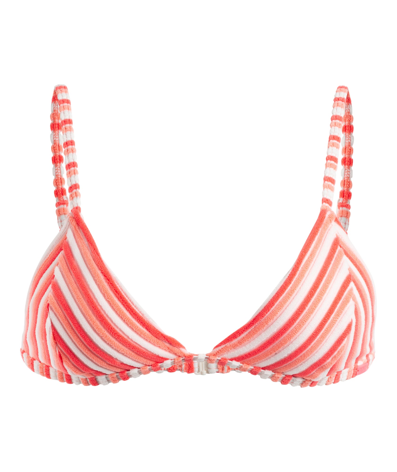 Womens Party Wave Fixed Tri Bikini Top