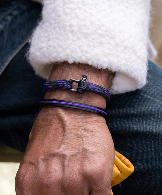 Pig & Hen Vicious Vik Black - Royal Purple | Black worn
