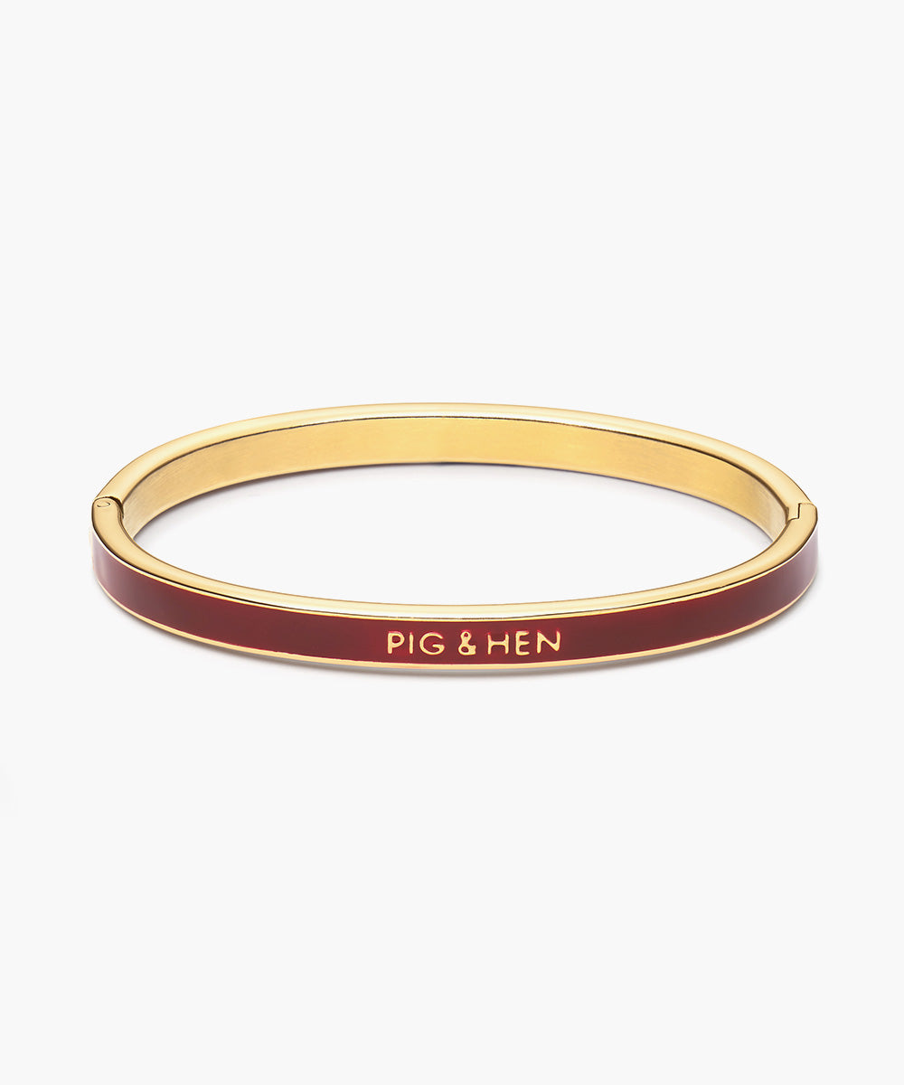 Pig & Hen Maya Lou Aura Velvet Red | Gold