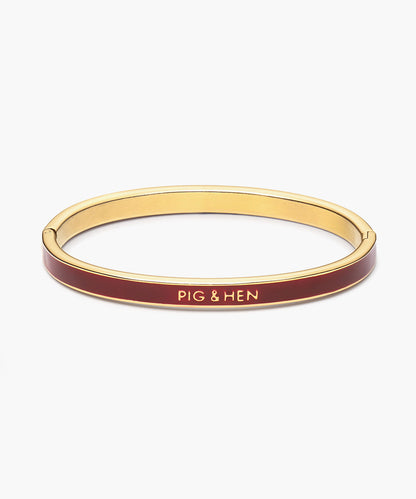 Pig & Hen Maya Lou Aura Velvet Red | Gold