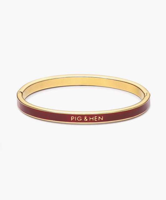 Pig & Hen Maya Lou Aura Velvet Red | Gold