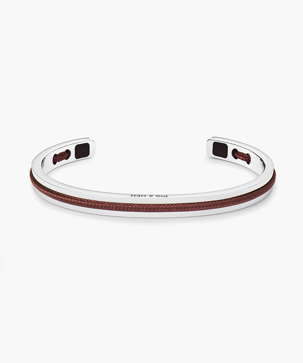 Pig & Hen Navarch 6mm Velvet Red | Silver