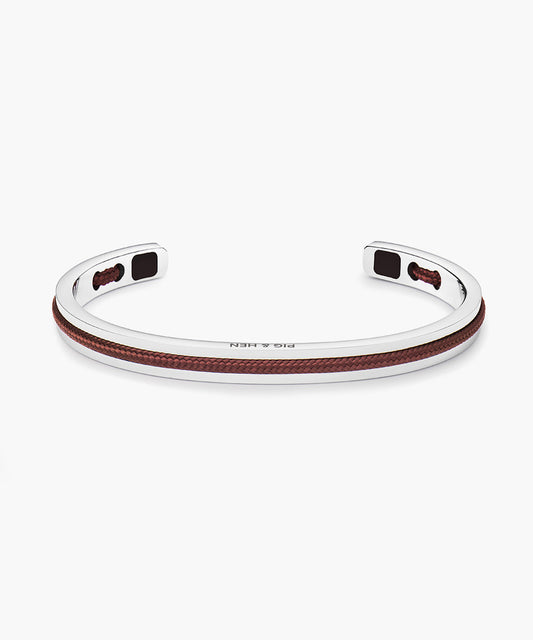 Pig & Hen Navarch 6mm Velvet Red | Silver