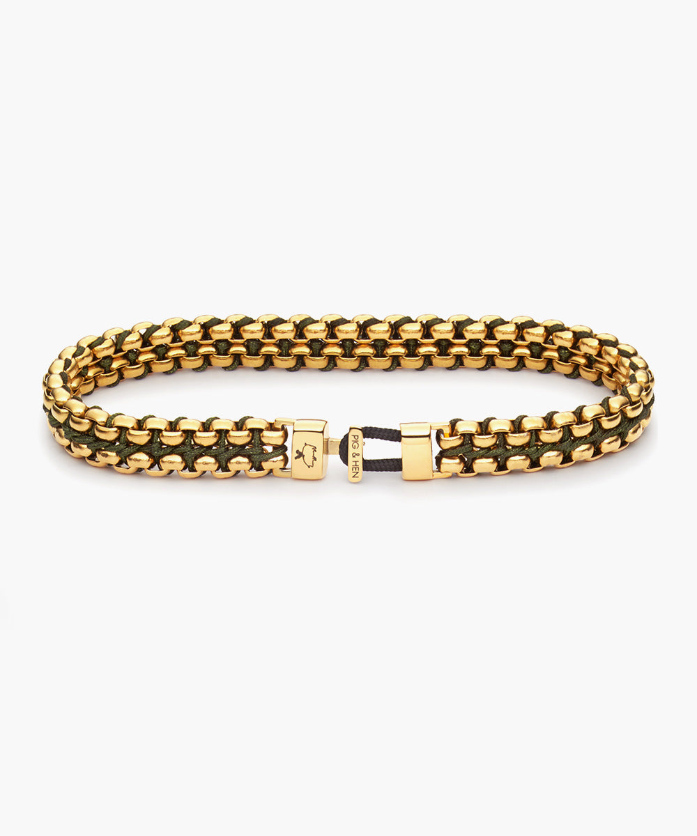 Pig & Hen Catena Venetian 7 mm Army | Gold
