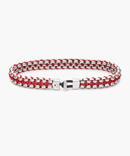 Pig & Hen Catena Venetian 7 mm Raspberry | Silver