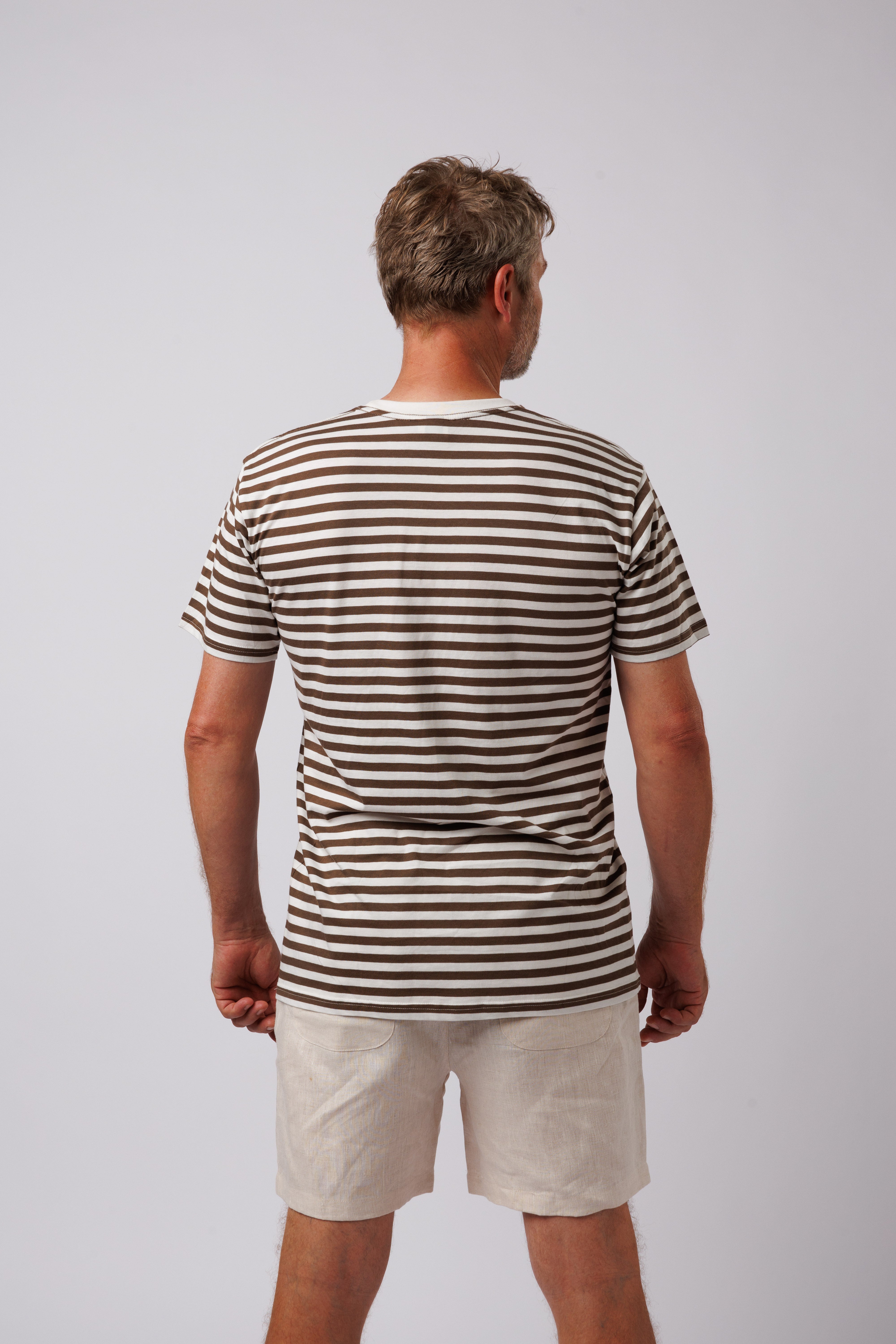 NL Stripe Tee Walnut