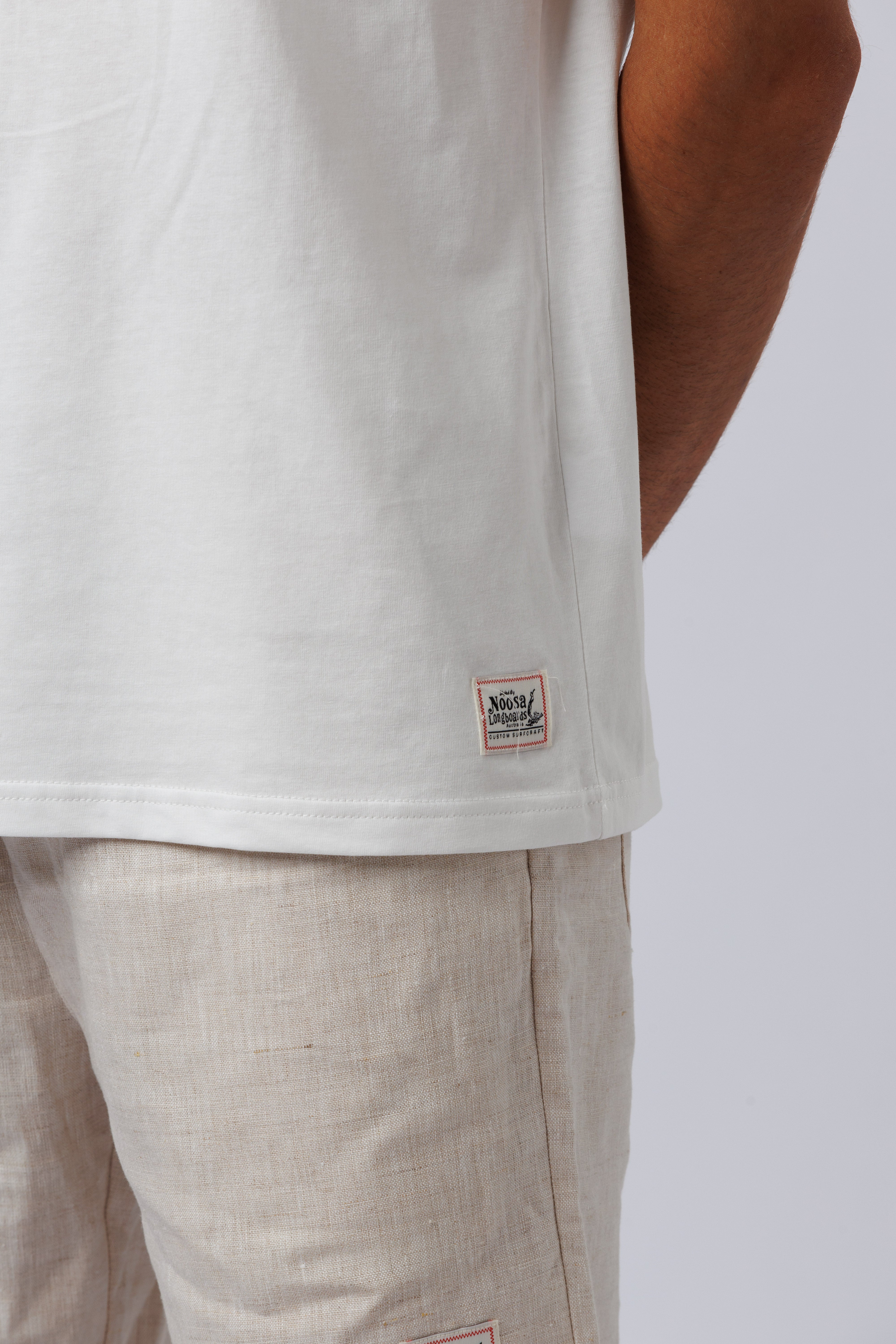 NL White Hand Drawn Hex Tee