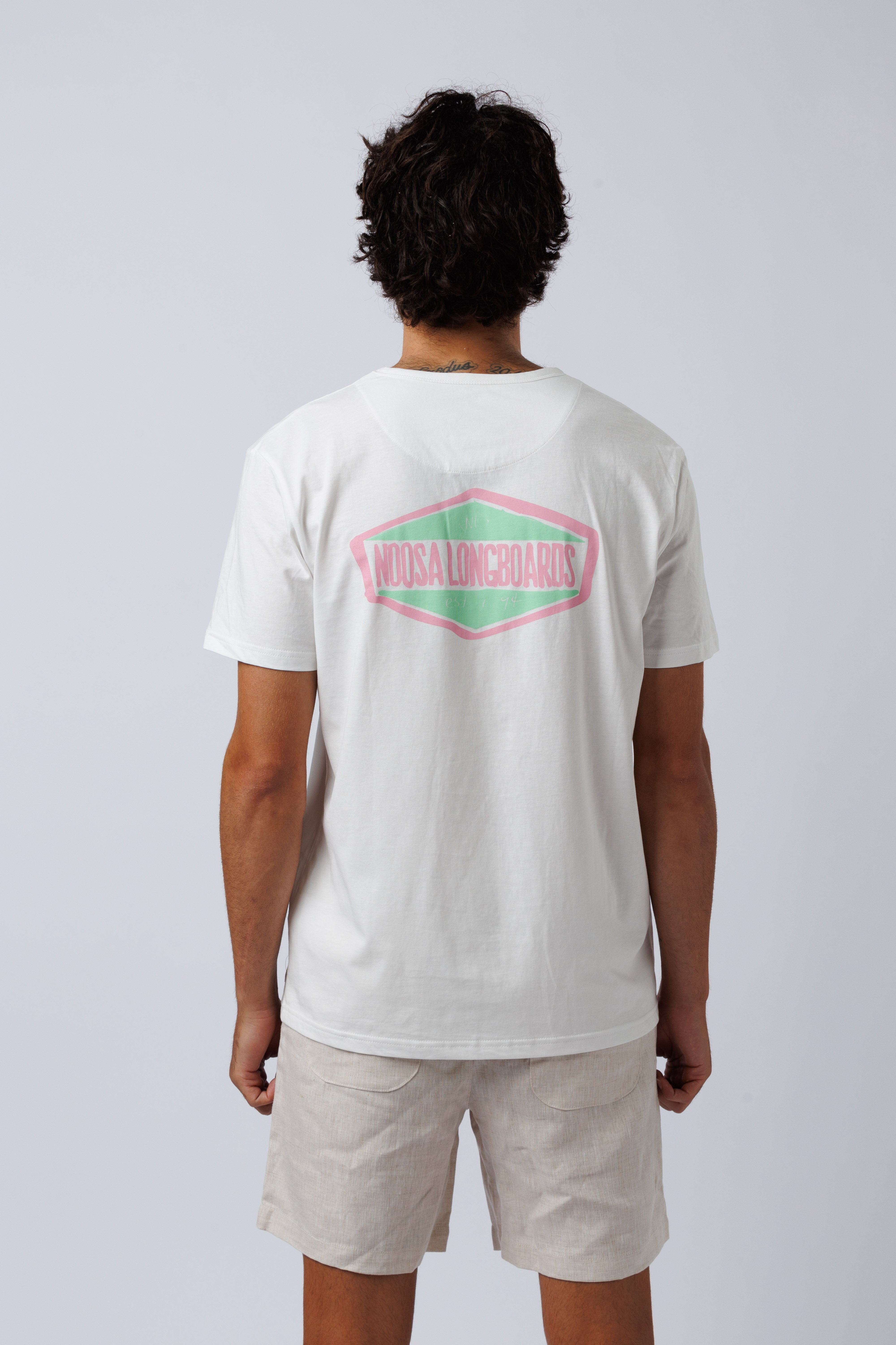NL White Hand Drawn Hex Tee