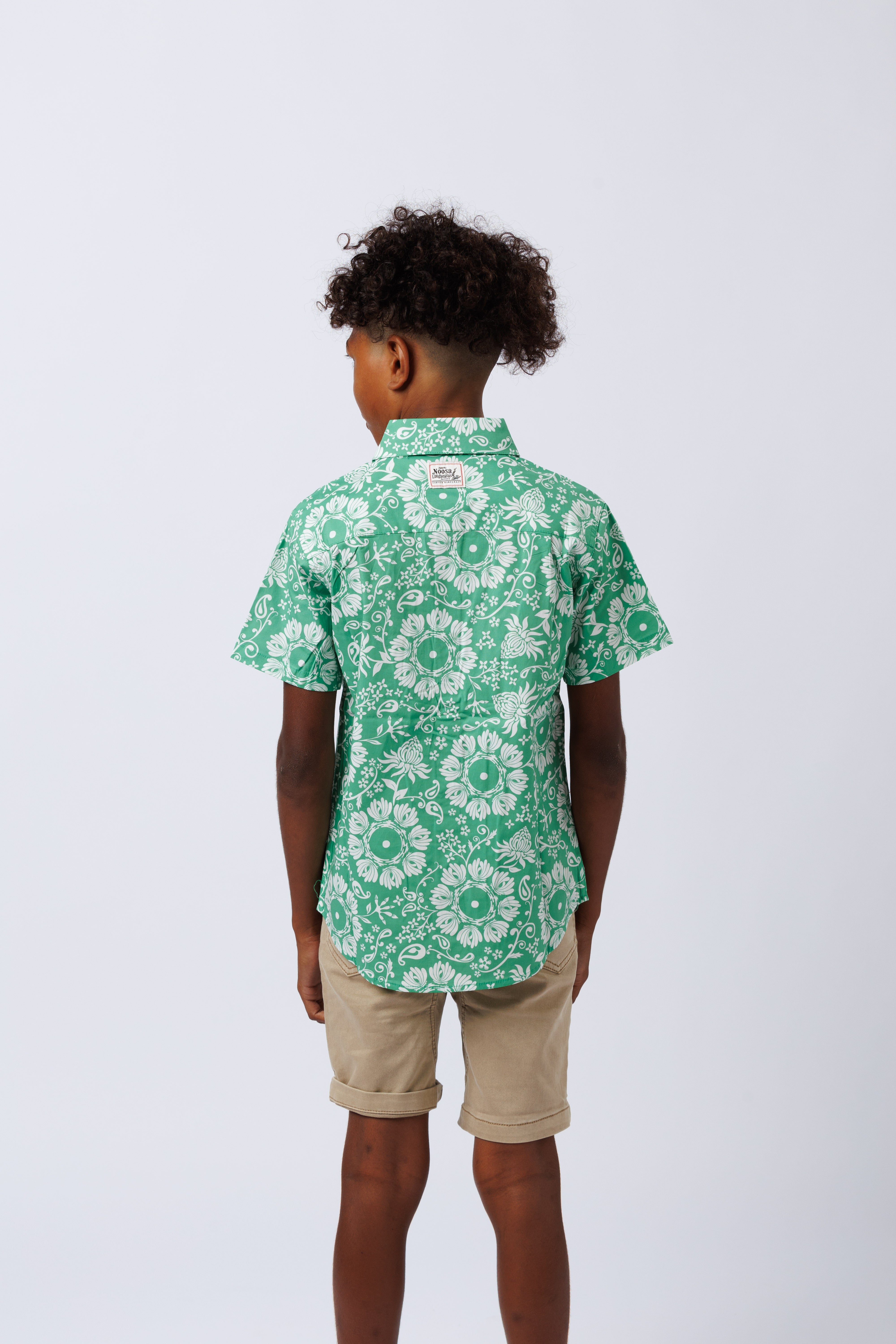 NL Kids Pareo Button up shirt Green