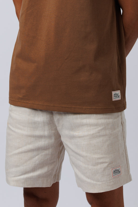 NL Mens Linen Short Natural