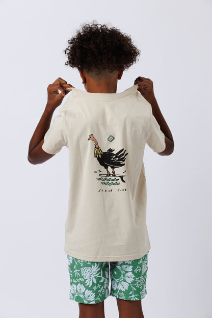 Kids Scrub Club Tee Oyster