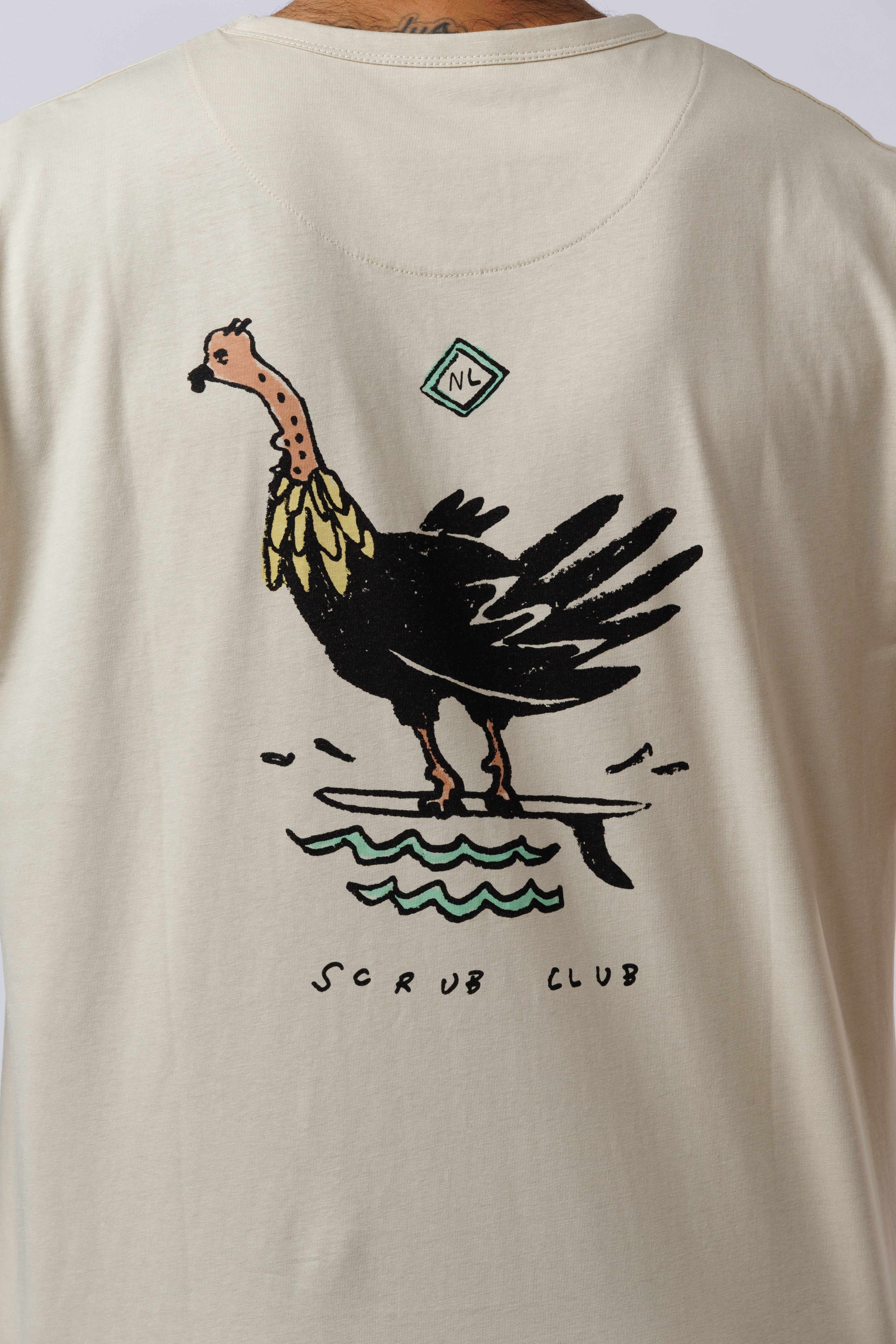 NL Scrub Club Tee Oyster