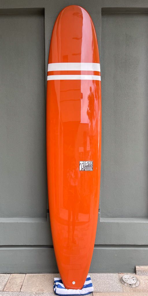 9ft 6 Longboard - Tea Tree Model, Orange Polish