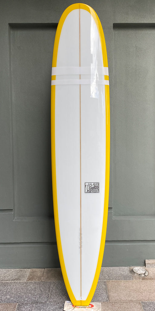 9'6 Tea Tree  Model Yellow With White Comp Bands