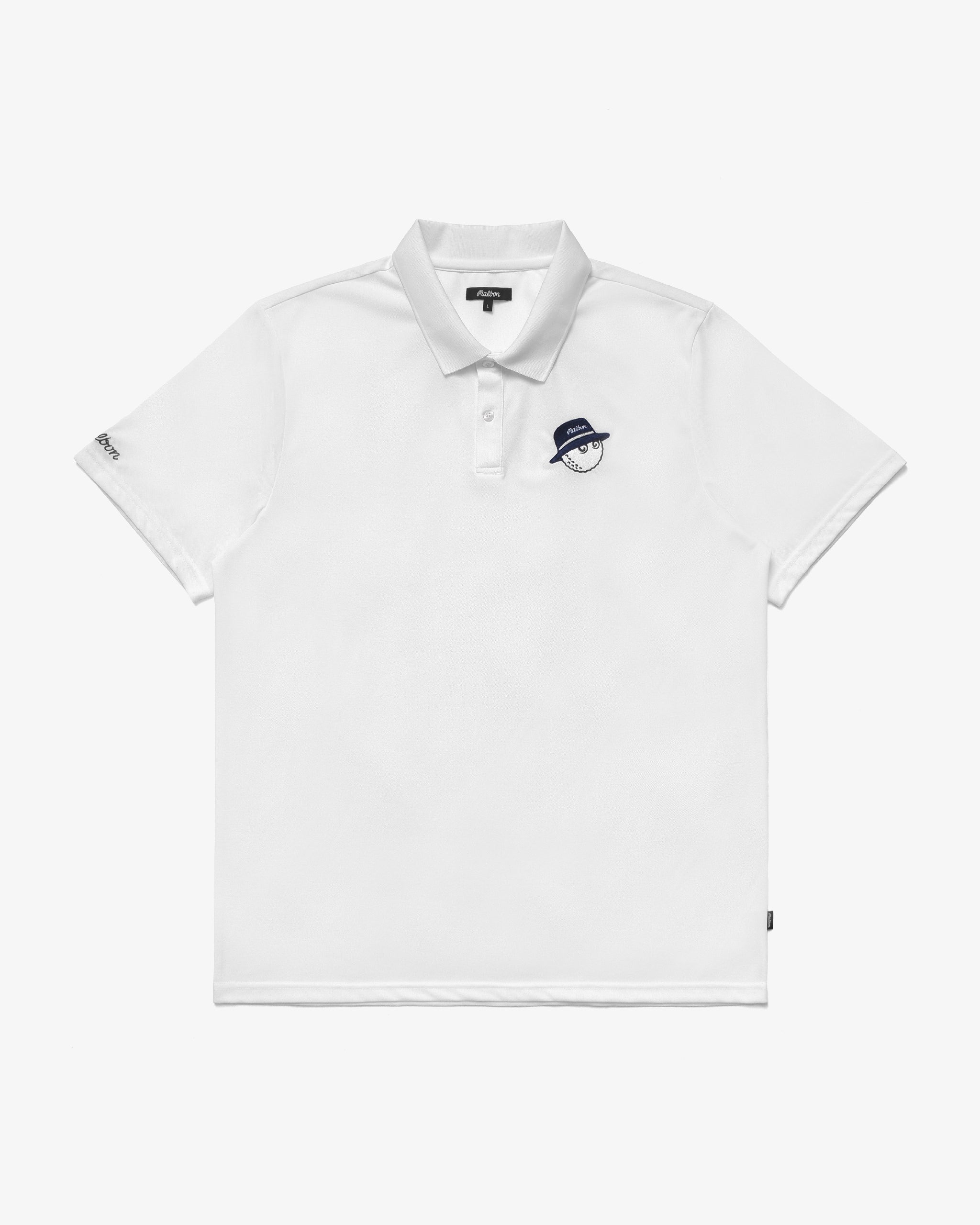 Malbon Cooper Core Polo - White