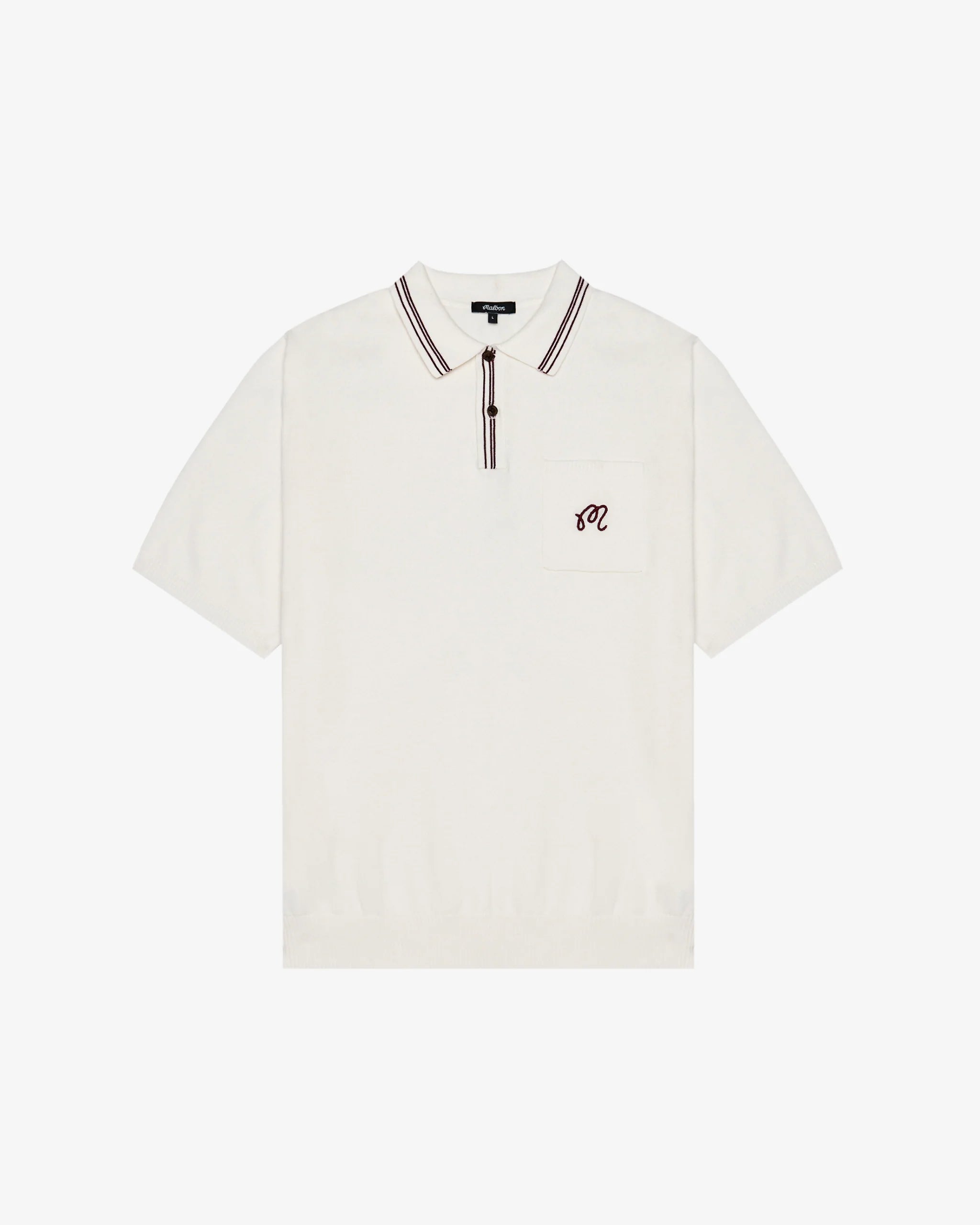 Malbon Campania Knit Polo - Ivory