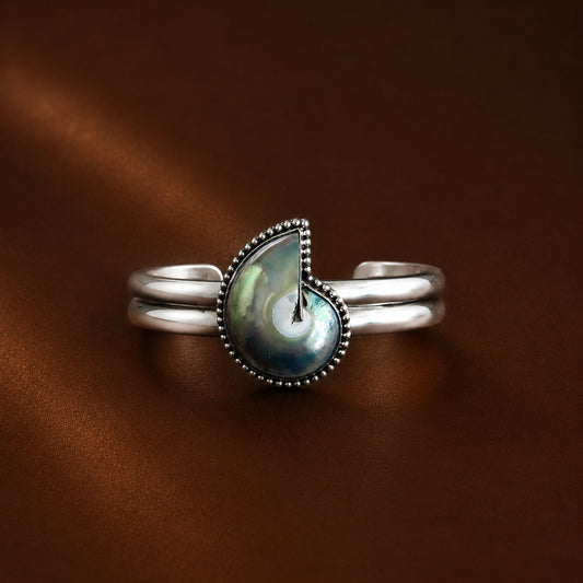 Mahloe Double banded Nautilus Cuff