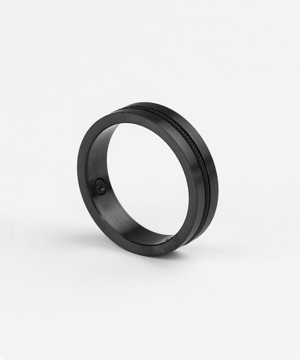Pig & Hen Navarch 6mm Ring Black | Black