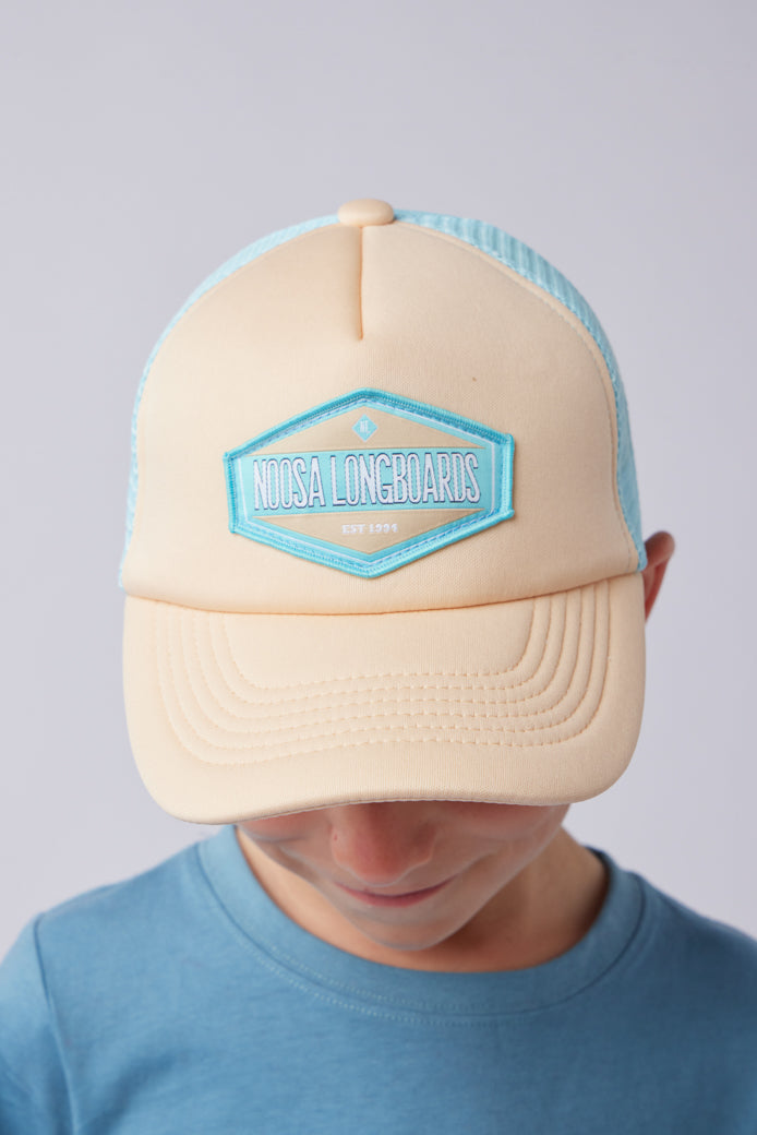 Kids Trucker Cap Laguna blue & Sand