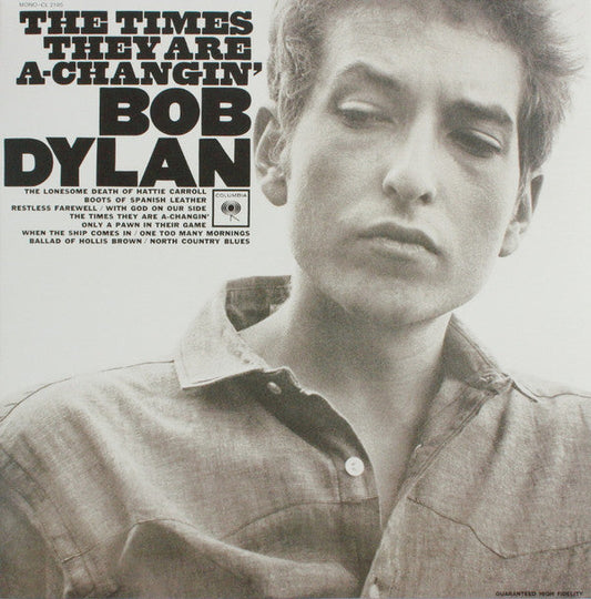 Bob Dylan The Times They Are A-Changin album cover vinyl record