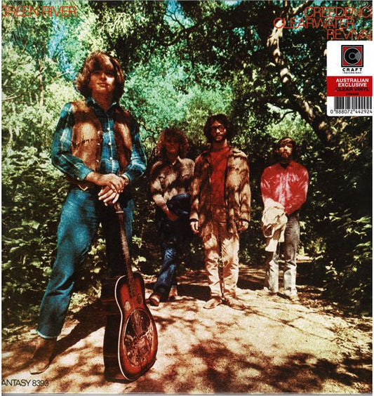 Creedence Clearwater Revival Green River clear vinyl LP album cover