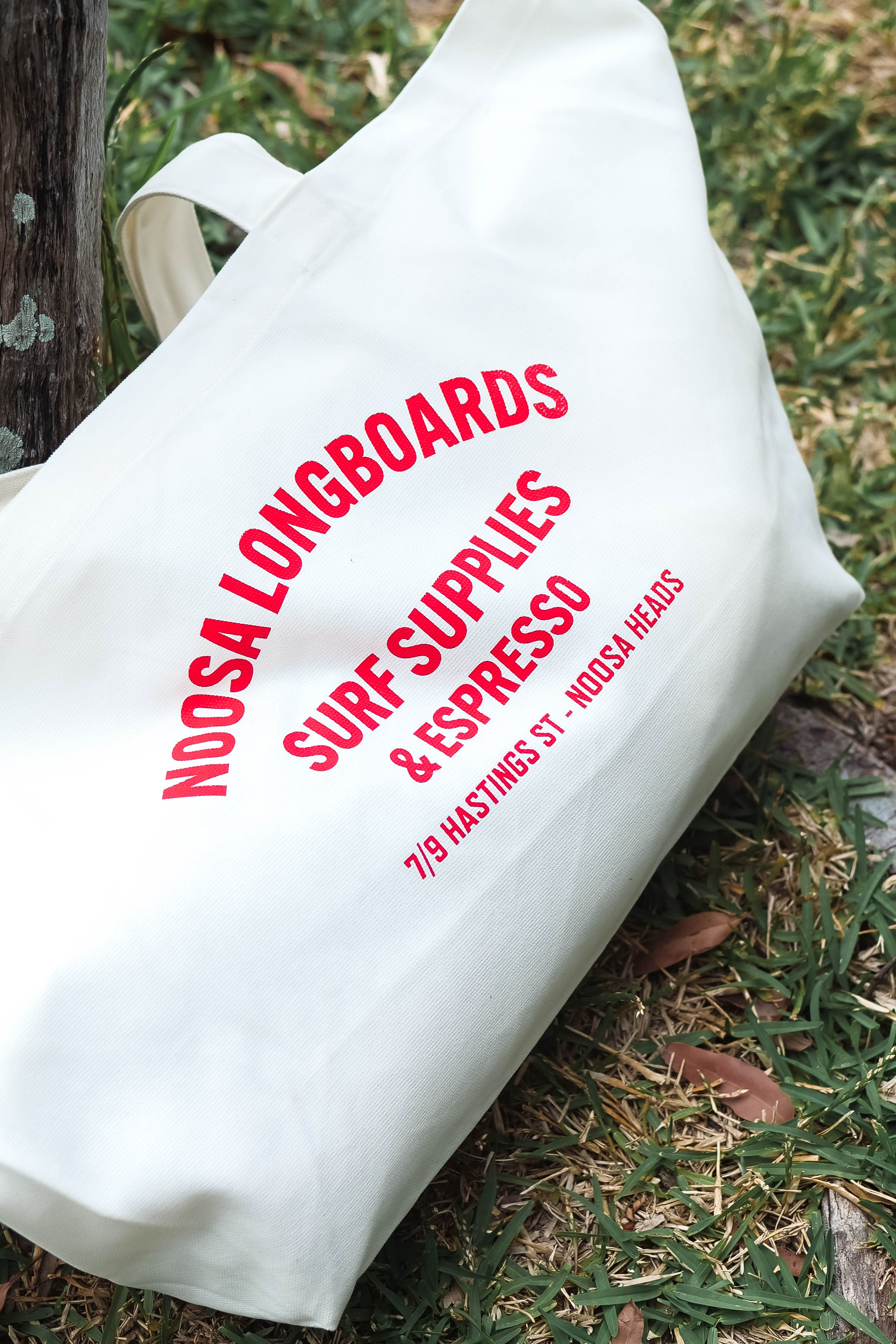 NL Oversized Address Tote Bag White