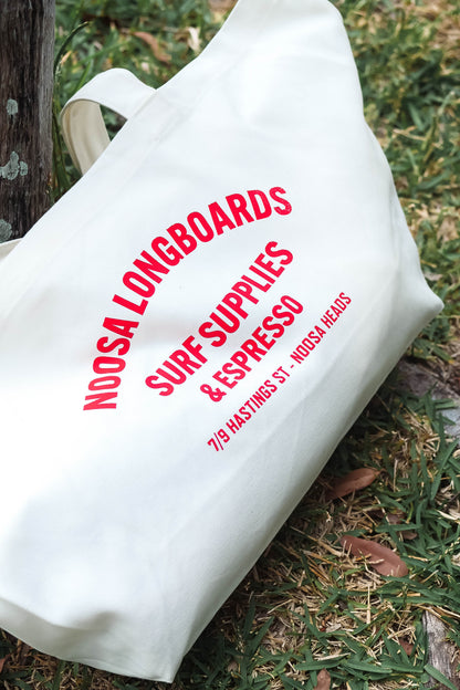 NL Oversized Address Tote Bag White