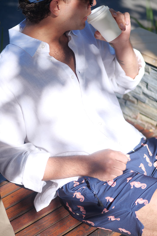 NL Sea Horse Swim Shorts Navy