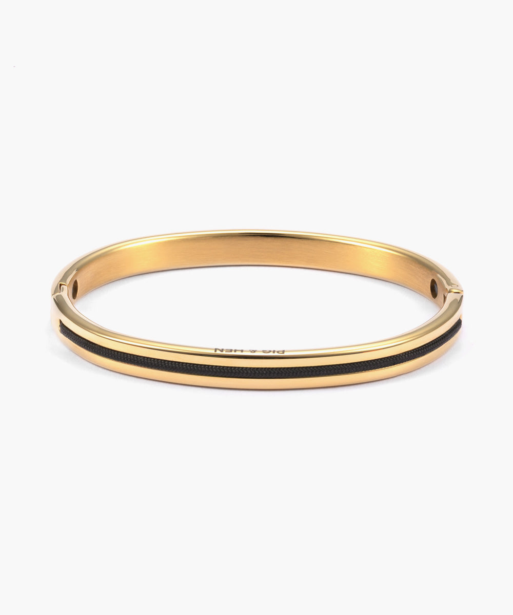 Pig & Hen Maya Lou 6mm Black | Gold