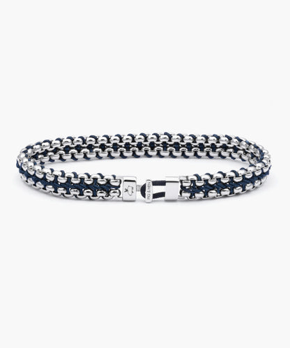 Pig & Hen Catena Venetian 7mm Navy | Silver