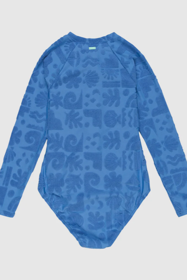 Roxy Beach Check Onesie / Nebulas Blue Beach Check
