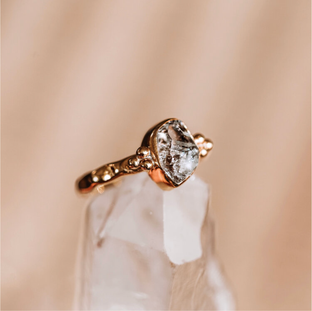 Mahloe Herkimer Diamong Ring