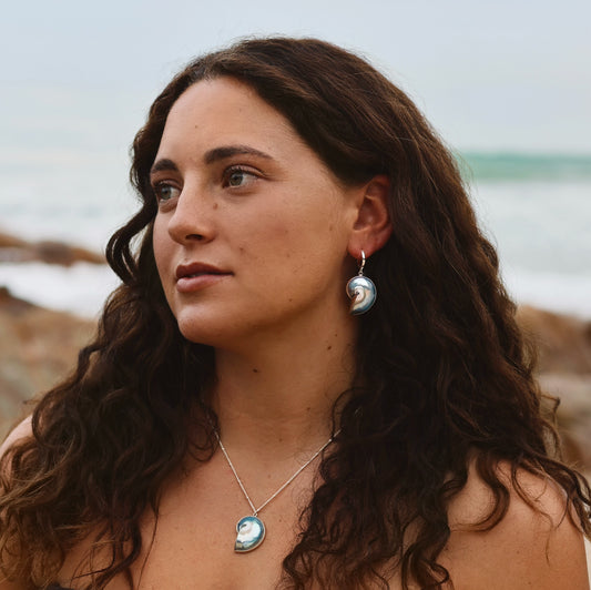 Mahloe Nautilus Shell Earrings