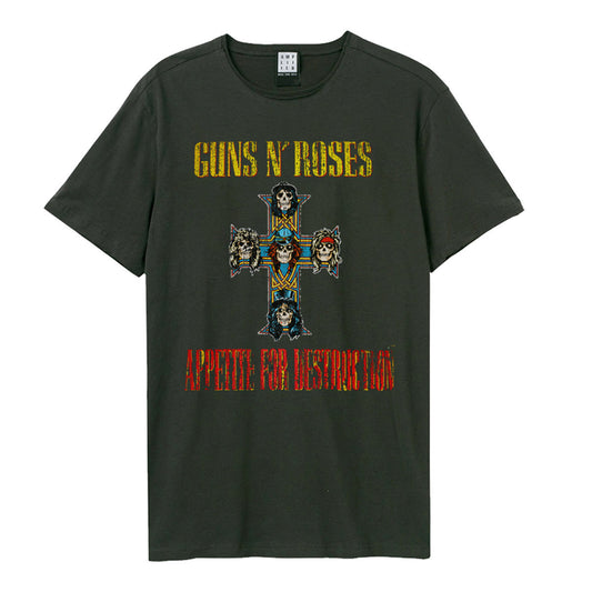 GUNS N' ROSES GUNS N ROSES APPETITE FOR DESTRUCTION TEE charcoal