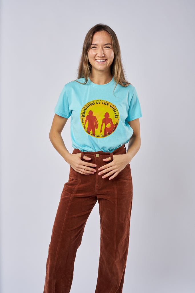 Womens Morning of the Earth Tee Blue
