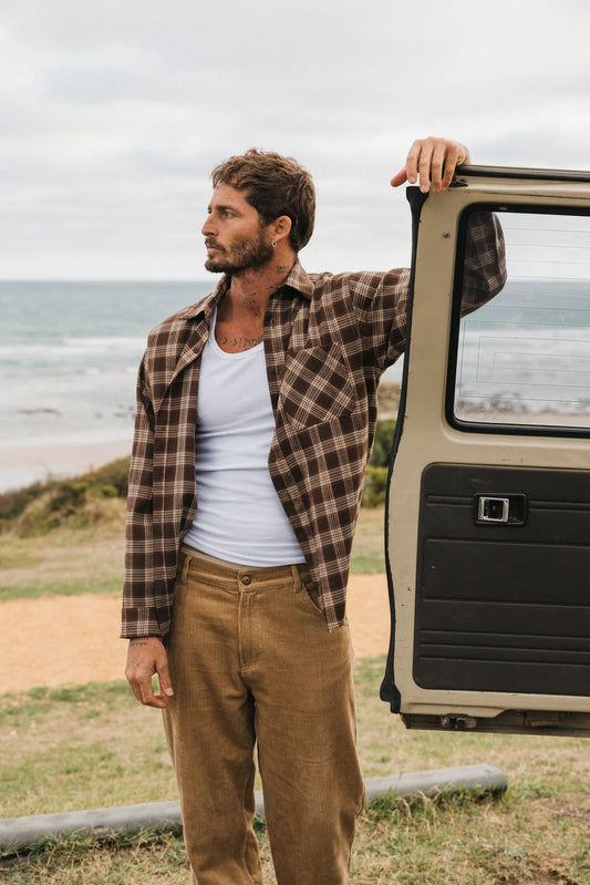 Ottway Milford Brown Plaid Shirt