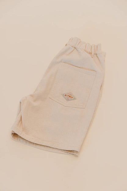 Ottway - Ottway Ben Roy Baggy Shorts - Oat