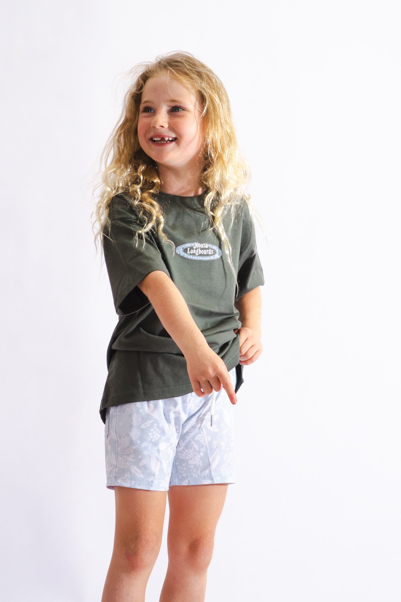 NL Hand Drawn Original Kids Tee – Green