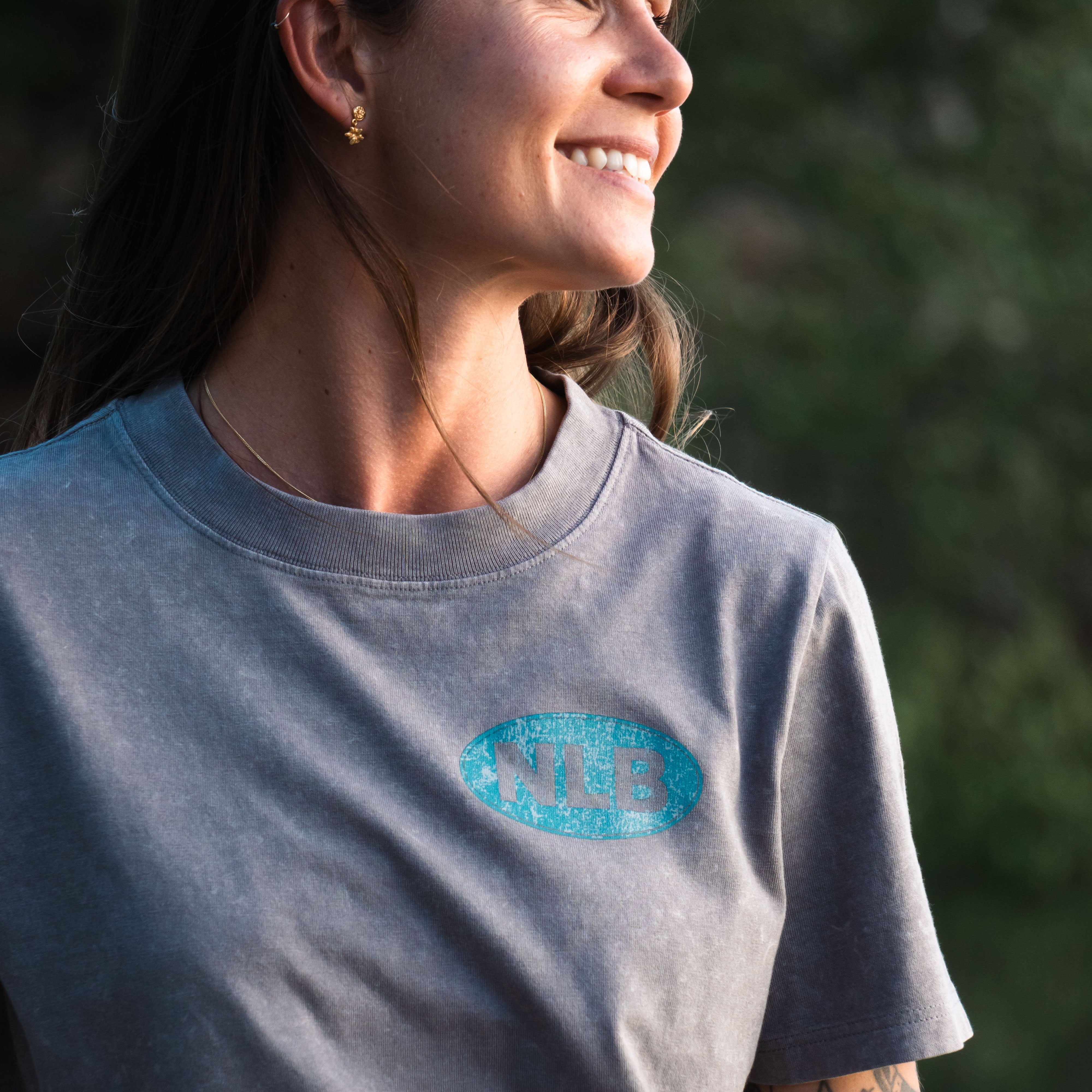 NL NLB Crop Tee – Blue (Womens)