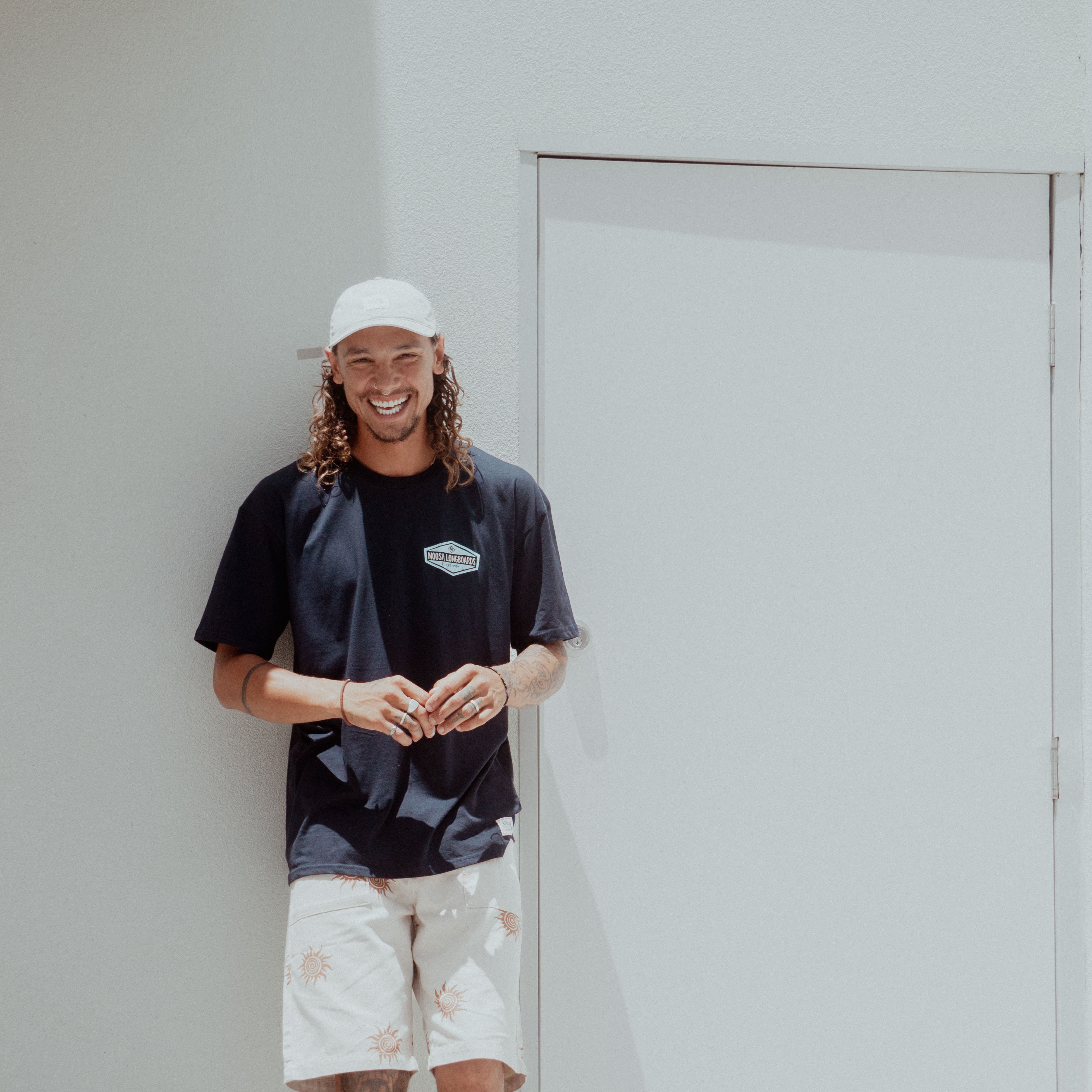 NL Vintage Hex Tee – Navy