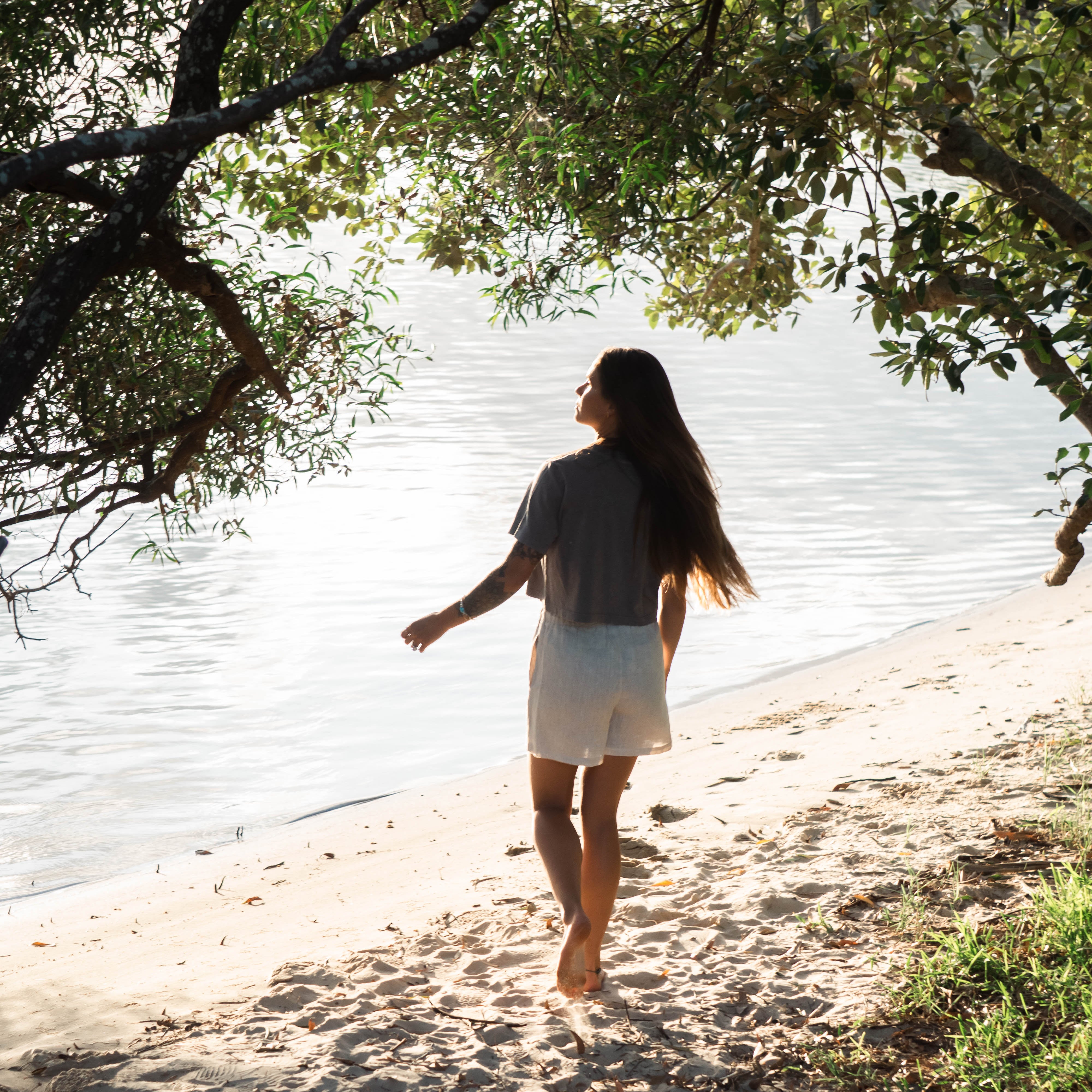 NL NLB Crop Tee – Blue (Womens)