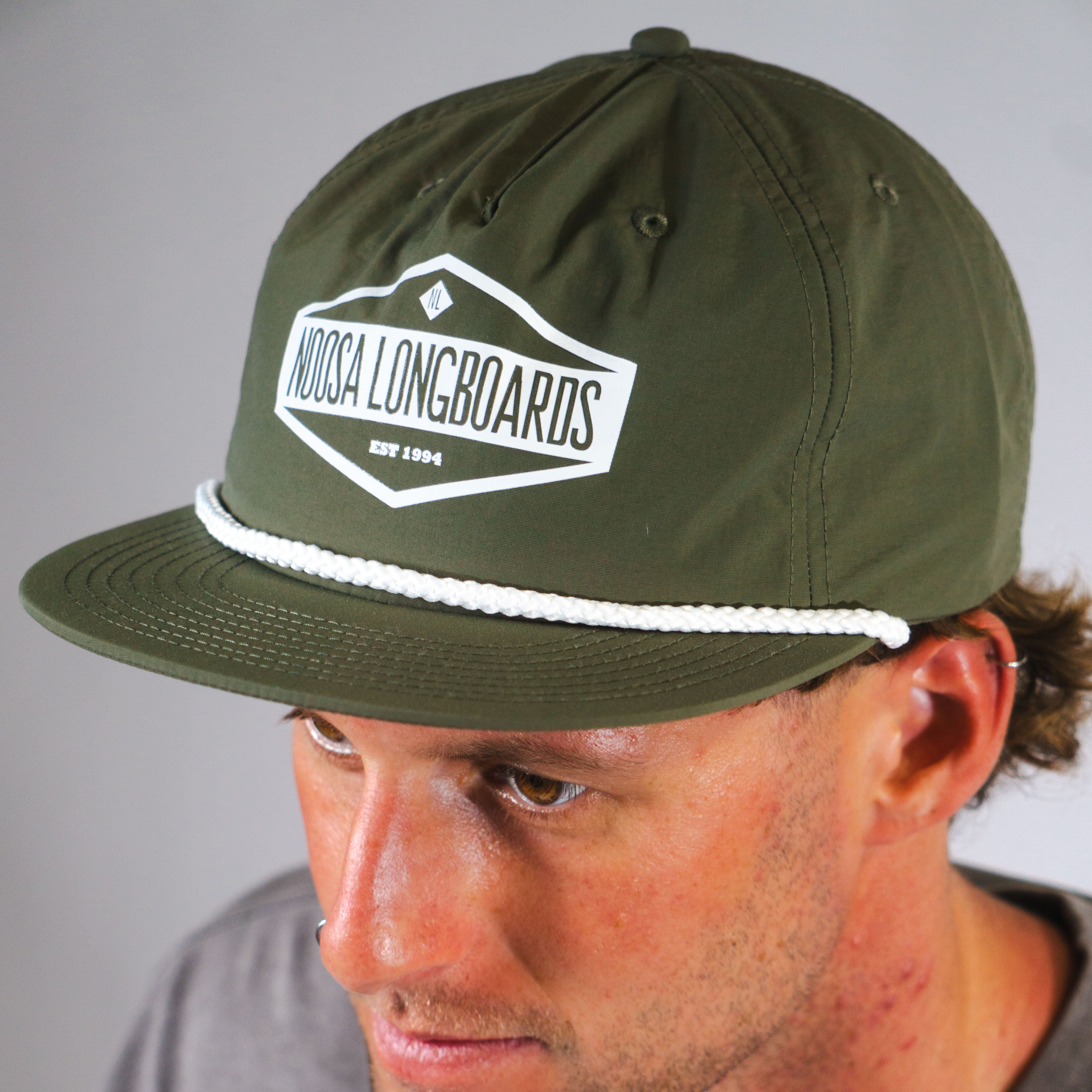 NL Hex Rope Cap – Army/White