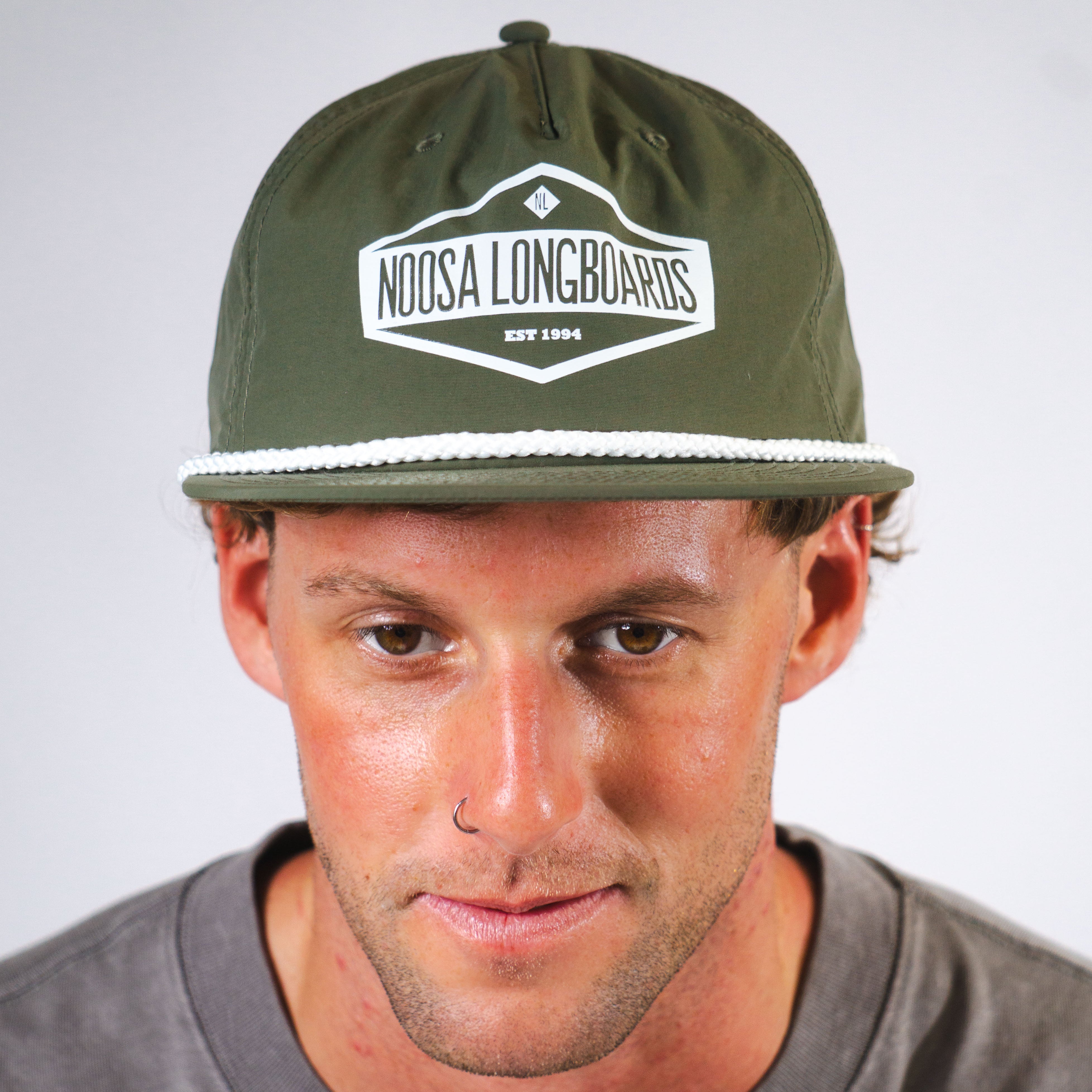 NL Hex Rope Cap – Army/White