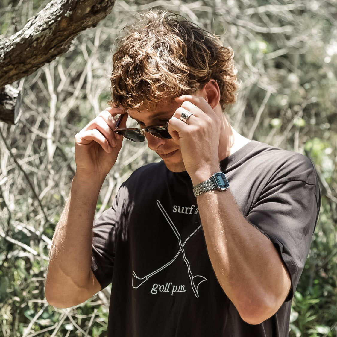 NL Surf AM Golf PM Tee – Coal