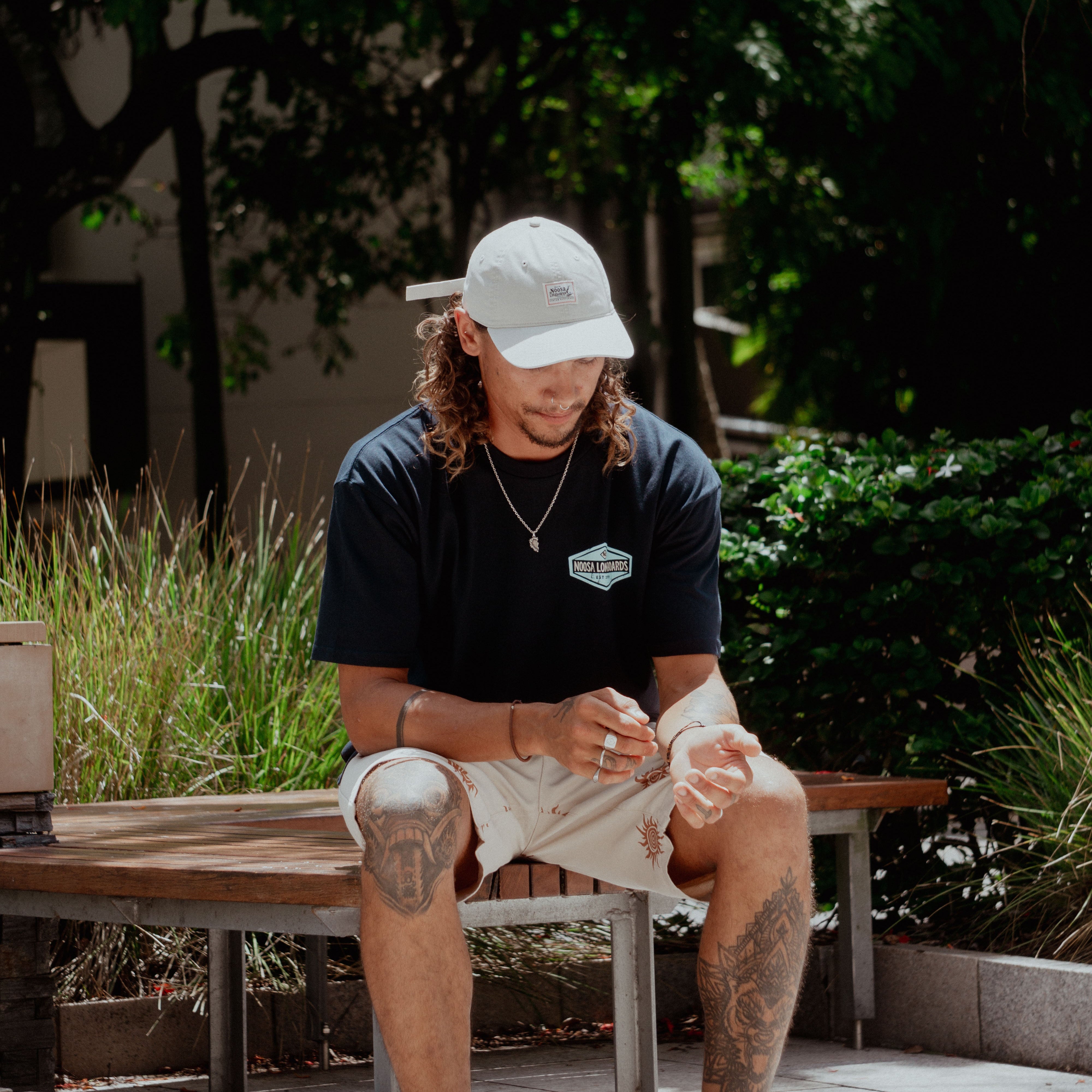 NL Vintage Hex Tee – Navy