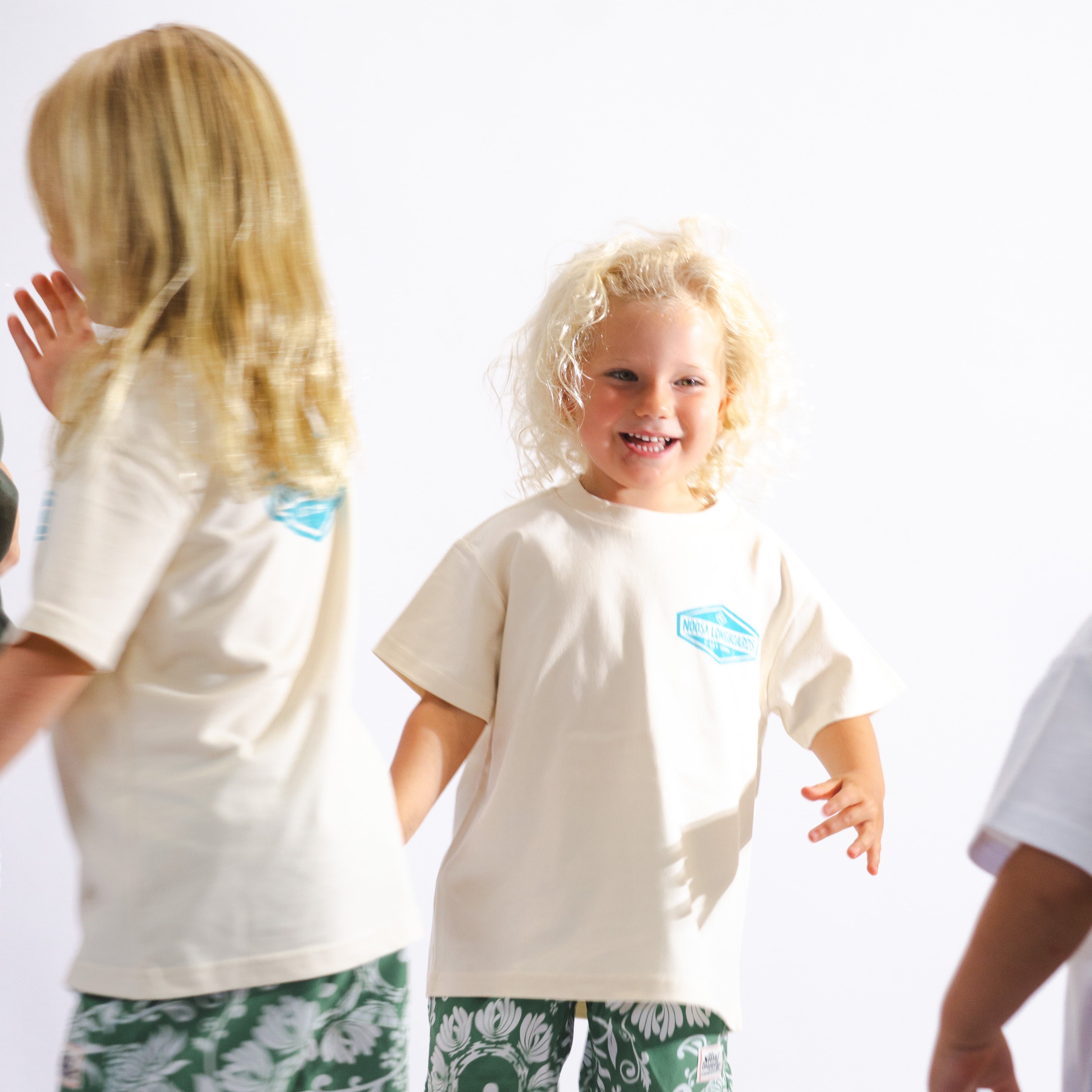 NL Vintage Hex Kids Tee – Cream