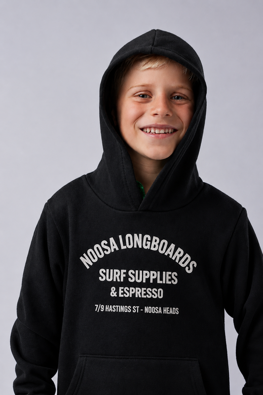 Kids Address Hoody Black