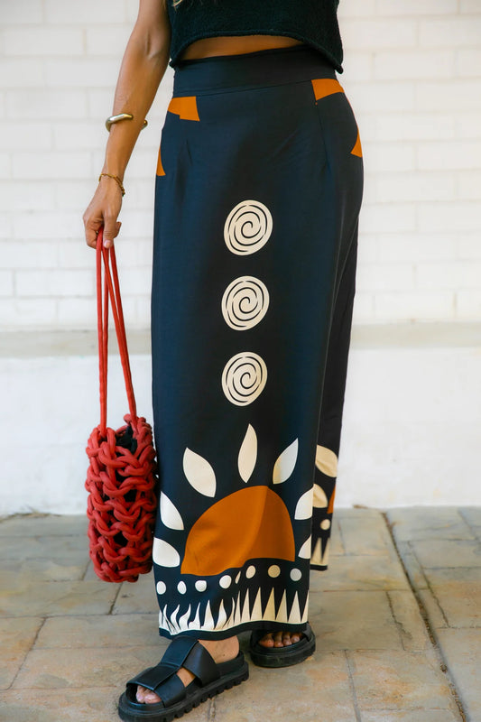 Ottway - Solstice - Black Maxi Skirt S/M