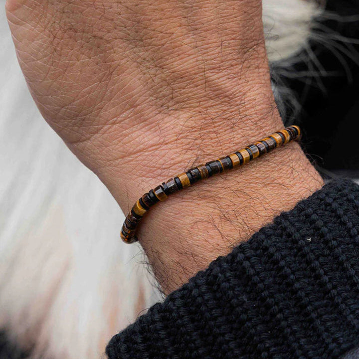 Pig&Hen Brontide 4mm Tiger Eye Black - Large